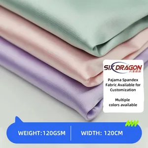 High Elastic Silk Satin Hanfu Fabric Super Soft Elastic Imitation Silk Formal Dress Pajamas Shirt Color Nylon Fabric