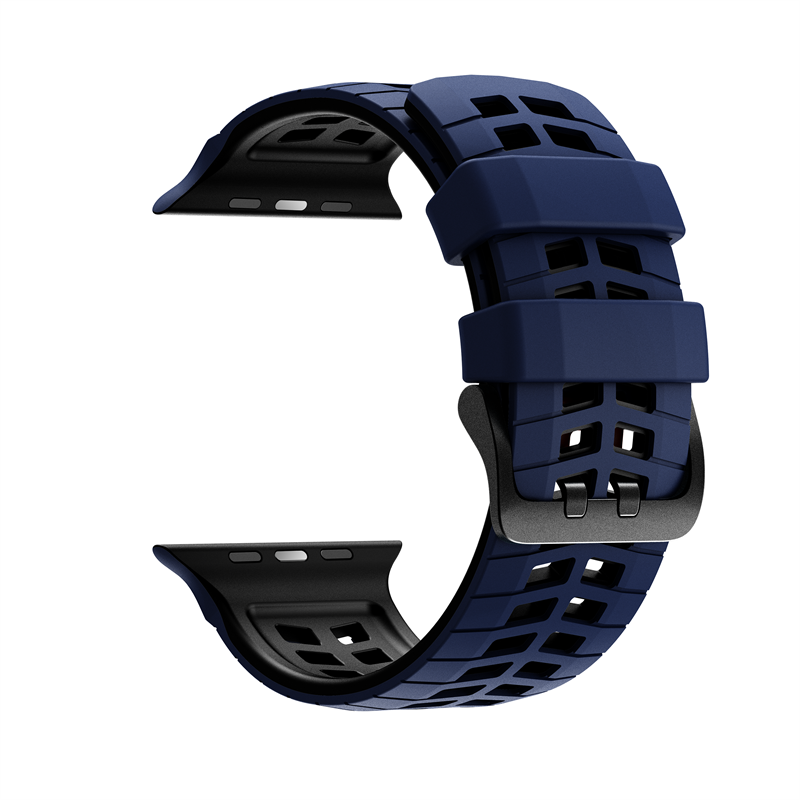 9-Navy Blue + Black