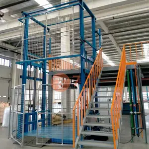 1000kg Hydraulik lift Warehouse Electric Cargo kleiner Aufzug Preis Waren lift tische Aufzug für Lager