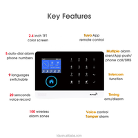 Nouveau système de sécurité à domicile Smart Life 9 langues commutables Android WiFi Système d'alarme à numérotation automatique