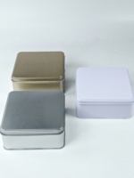 Boîte de rangement carrée en fer blanc écologique pour chocolat, gâteau, huile d'olive et pain - Boîte cadeau personnalisée pour biscuits et bonbons