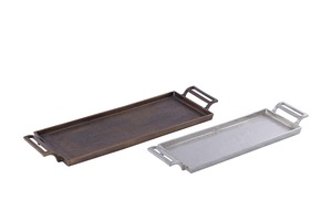 Bandeja de Servicio Rectangular de Metal con Asas, Bandeja Resistente para Servir, para Uso en Cocina, Restaurante y Hotel - Product Image 6