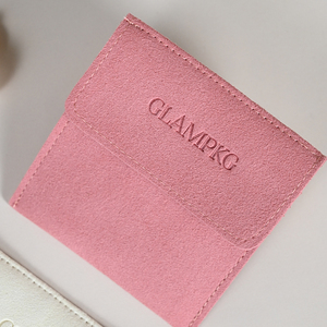 GLAMPKG Envelope Necklace Earrings <b>Ring</b> Jewelry Packing Pouch 0.6mm <b>Thickness</b> Microfiber Pouches - Product Image 4