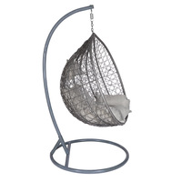 Chaise suspendue en forme d'œuf de jardin, chaise suspendue en rotin moderne de haute qualité, meubles d'extérieur, Swingasan