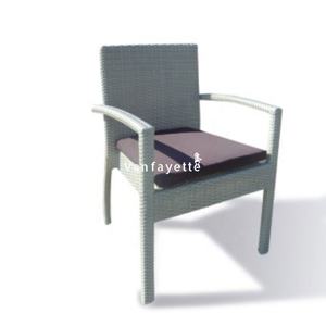 Trắng mía ghế ngoài trời wicker Nâu Cánh Tay ghế - Product Image 1