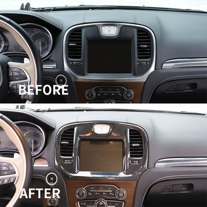 Accessoires d'intérieur et d'extérieur pour voitures, cadre de décoration en Fiber de carbone, garniture pour Chrysler <span class=keywords><strong>300c</strong></span> 300 2015 — 2021 - Product Image 6