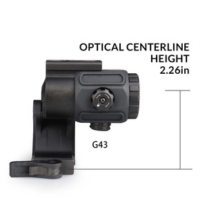 Accesorios tácticos de Metal para accesorios de caza de 2,26 pulgadas, montaje G23, G30, <span class=keywords><strong>G33</strong></span>, G43, G45, montaje elevador de lupa 3X - Product Image 5