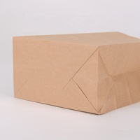 Sacs en papier kraft brun SOS en gros avec impression offset, recyclables, taille et couleur personnalisables pour l'emballage alimentaire