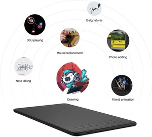 Tablette graphique numérique <span class=keywords><strong>HUION</strong></span> H640P <span class=keywords><strong>Inspiroy</strong></span> 6 Caliente Llaves, tablette graphique professionnelle pour le dessin et la conception - Product Image 4