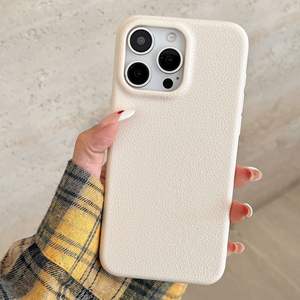 Suitable <b>for</b> <b>iPhone</b> 17 case, premium solid color leather texture soft full-cover shockproof phone case - Product Image 3