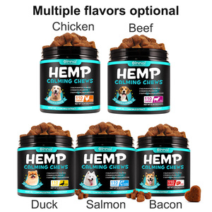 Oimmal 110 Mastiga Suave Dog <span class=keywords><strong>Hemp</strong></span> Calma Suporte Mastiga Snacks Suplemento Pet Food Calming Treats para Cães Separação Ansiedade Alívio - Product Image 2