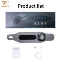 PAKISS S01 Ceinture chauffante sans fil rechargeable, en ABS et tissu, pour la taille et les mains, avec massage vibrant chauffant