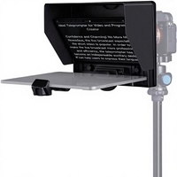 FEELWORLD TP10 Téléprompteur portable pliable de 10 pouces pour smartphone/tablette de 11 pouces, prise de vue DSLR, télécommande, série professionnelle