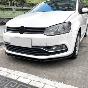 Front Bumper Lip Spoiler Diffuser <b>Splitters</b> Body Kit Aprons Cover Guard Trim for Volkswagen Polo 6R 6C 2009-2017 - Product Image 5