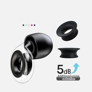 Embouts d'écouteurs en silicone réglables pour réduction du bruit de 5 <span class=keywords><strong>dB</strong></span>, accessoires de remplacement pour bouchons d'<span class=keywords><strong>oreille</strong></span> à ajustement parfait - Product Image 3