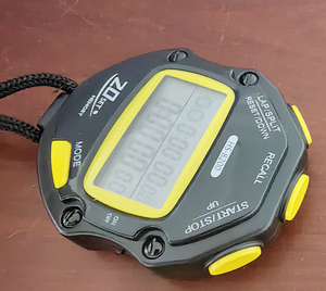 Đồng hồ bấm giờ đồng hồ thể thao đếm ngược chạy theo dõi bơi đào tạo đua điện tử kim loại huấn luyện viên đồng hồ ngoài trời không thấm nước - Product Image 2