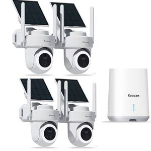 8mp 4 ערכת מצלמה <span class=keywords><strong>2</strong></span>.4g wifi אבטחה ביתית אלחוטית מערכת סולארית 360 ° פן הטייה מעקב אוטומטי - Product Image 5