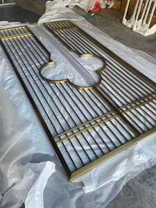 EX710 Divisores de Ambiente Plegables de Acero Inoxidable con Corte Láser Moderno para Separación de Salas de Estar de Lujo - Product Image 2