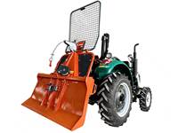 Treuil forestier mécanique pour tracteur, treuil de débardage de bois avec protection de fenêtre pliable, treuil forestier 3 points