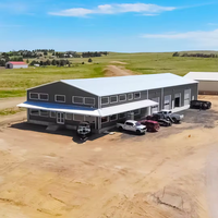 Kits de construction métallique préfabriqués en acier léger pour entrepôts, ateliers et hangars avec services de soudage et de pliage