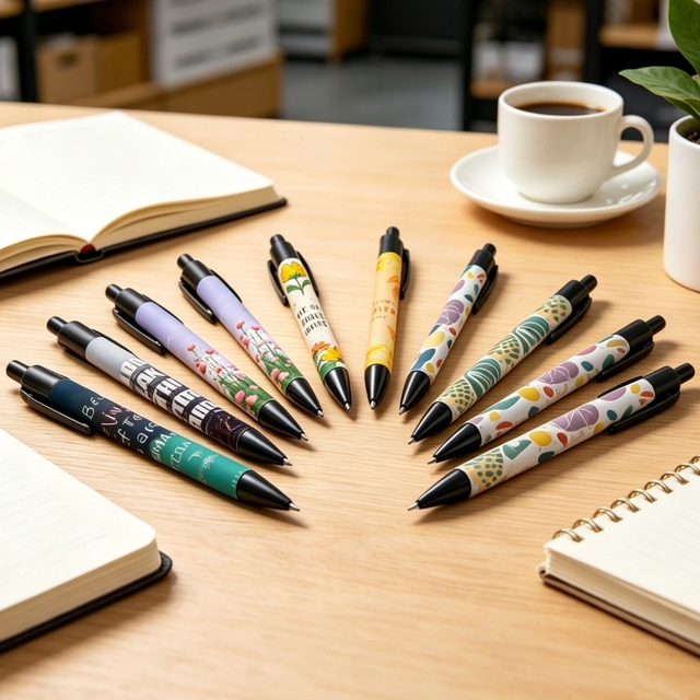 Glossy Branding Writing Tool UV Printing Company logo Business Promotion Rapid Production Artistic Stationery Branding Asset