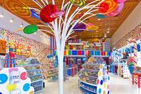 Design d'intérieur de confiserie, décoration de bar à bonbons, présentoirs pour magasin de chocolat, armoire à bonbons pour sucettes