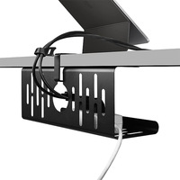 Organisateur de câbles sous le bureau, sans perçage, avec rangement pour câbles, pour base de lit