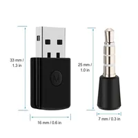 Récepteur adaptateur de casque audio de jeu sans fil pour PS5 PS4 Playstation 5 Console de jeu PC Emetteur audio Bluetooth 5.0
