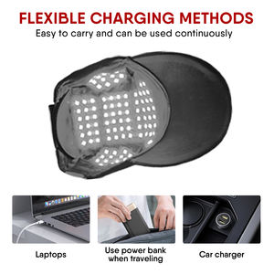 Chapeau de thérapie par la lumière rouge de tête de vente chaude pour la santé des cheveux 460/660/850nm hommes et femmes casquette de lumière infrarouge - Product Image 6