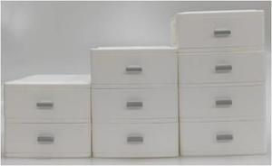 Table Portable 4 Layers Office <b>Plastic</b> Storage <b>Drawer</b> Cabinet - Product Image 3