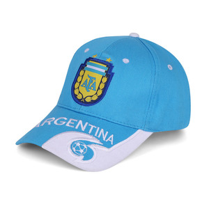 Gorra de Béisbol con Logotipo Bordado de Algodón, Visera Ancha, para Aficionados al Fútbol de Brasil y <span class=keywords><strong>Argentina</strong></span>, Regalo para Animar a los Equipos - Product Image 3