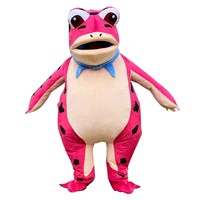 Costume de mascotte gonflable Funtoys en forme de grenouille pour adulte, idéal pour Halloween, cosplay, danse, déguisement en peluche, costume de mascotte animale pour carnaval