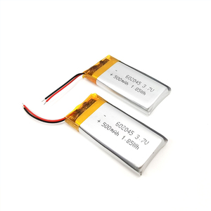 Промышленный литий-полимерный аккумулятор 602045, тонкий, 3.7В, 500мАч, 1.85Втч, высокомощный, с длительным сроком службы, сертифицирован CE/RoHS, для электроники - Product Image 2