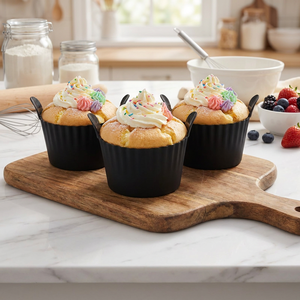 3.5 Inch Non-Stick <strong>Silicone</strong> Baking Pans Cake <strong>Mold</strong> <strong>Cupcake</strong> <strong>Molds</strong> for Birthday &amp; Christmas Parties for Baking Tools - Product Image 1
