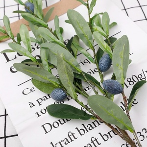 Tela Decorativa con Estilo de Árboles de Olivo Artificiales, Ramas de Olivo y Hojas de Olivo en Venta - Product Image 6