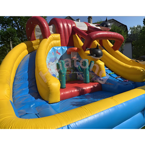 Tobogán Acuático Comercial de PVC con Temática Oceánica, Castillo Inflable Combinado con Piscina Inflable para Niños - Product Image 5
