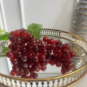 人工ブドウフロストフルーツプロップグリーン植物装飾プラスチック撮影モデル屋内天井ブドウ - Product Image 5