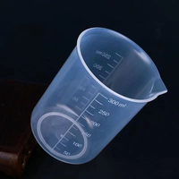 Cylindres et Gobelets en Plastique à Paroi Simple Gradués 100ml 500ml 1000ml pour la Maison et la Cuisine