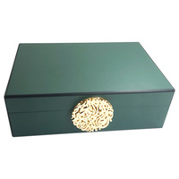 Nouveau Design Vert Laque Noix Boîte En Bois Ramadan Festival Cadeau Dates Chocolat Lslamic Boîte D'emballage