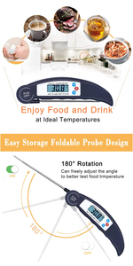 Beeman Meilleure vente Thermomètre à <span class=keywords><strong>viande</strong></span> numérique sans fil à lecture instantanée <span class=keywords><strong>pour</strong></span> barbecue et gril - Product Image 5