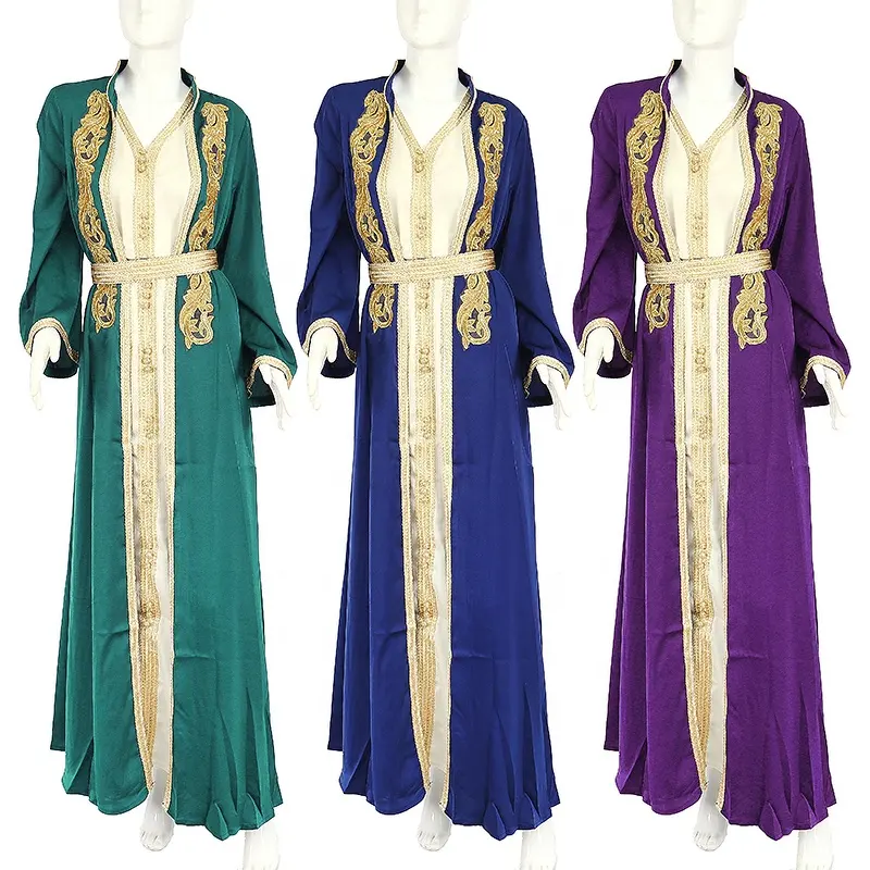 beautiful chiffon even long dresses women muslim malaysian kaftan kurtis luxury dubai islamic clothing abaya borka