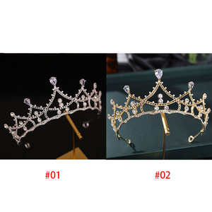<span class=keywords><strong>Couronnes</strong></span> de mariée de style coréen personnalisées, <span class=keywords><strong>deux</strong></span> couleurs, alliage, cristal, strass, diadèmes polyvalents, élégants, pour tous <span class=keywords><strong>les</strong></span> jours, mariage, fête, spectacle - Product Image 4