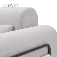 Weiches Neues Bestseller Komfortables Hochdichtes Doppel-Schlafsofa für Wohnzimmer Apartment Faltbares Verstellbares Stoffsofa