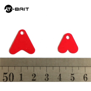 Accessoires de pêche en plastique rotatif C Fishing, <span class=keywords><strong>lame</strong></span> en forme de cœur rouge pour leurres spinner <span class=keywords><strong>et</strong></span> spoon - Product Image 3
