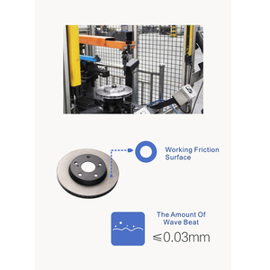 42431-0N010 Rapport de performance à coût élevé Pas de gigue Disque de frein à disque arrière Rotor Nouveau disque de frein arrière en métal pour Toyota CROWN REIZ - Product Image 4