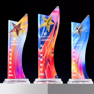 Trofeos de Cristal Grabados con Láser, Impresión Digital, Varios Tamaños, Premios, Conmemoraciones, Regalos Empresariales, Duraderos - Product Image 5