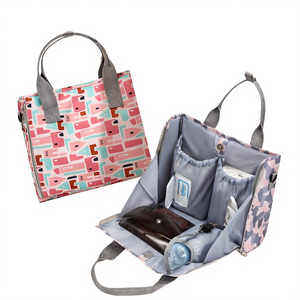 Bolsa de Mano Multifuncional Portátil de Gran Capacidad con Diseño a Cuadros de Algodón, Nueva Bolsa Maternal y para Bebé <span class=keywords><strong>2022</strong></span> con Localizador de Bebé - Product Image 1