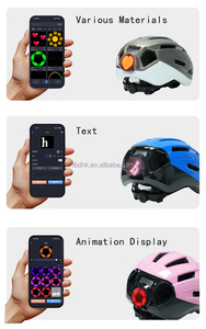 Hoge kwaliteit waterdichte slimme LED-helm met volledige APP-bediening, duurzame constructie, mooi uiterlijk, verbeterde veiligheid - Product Image 3