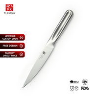 Couteau utilitaire universel de 5 pouces, couteau de cuisine en acier inoxydable 3Cr13, manche ergonomique creux, capacités de coupe polyvalentes