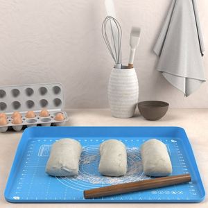 <b>Silicone</b> Baking <b>Mat</b> 46x33cm With Scale For Dough Rolling And Pastry Kneading Non Stick Kitchen Tool - Product Image 4